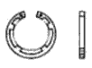 DIN 984 Кольцо стопорное пружинное внутреннее с лапками для отверстия	