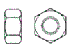 DIN 555 Гайка (аналог DIN 934) Гайка шестигранная соответствует ГОСТ 5915, ГОСТ 5927-70, ISO 4034, стальная, оцинкованная, латунная
