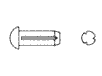 DIN 1476 Штифт (заклепка) цилиндрический с полукруглой головкой и насечкой по всей длине с трёх сторон, EN ISO 8746	