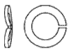 DIN 128 Шайба пружинная одновитковая, форма А - изогнутая гроверная (гровер)	