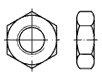 DIN 936 Гайка низкая шестигранная, оцинкованная, нержавеющая, аналог ГОСТ 5916-70	
