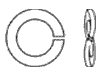 DIN 128 Шайба пружинная одновитковая, форма В - волнистая, гроверная (гровер)	